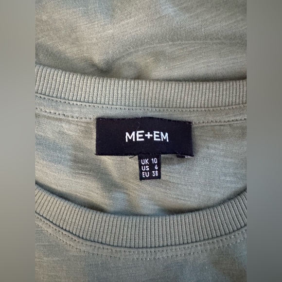 ME+EM Green Sleeveless Tiered Casual Cotton Dress. - Picture 5 of 6